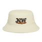 Bucket Hat — 'Jew' Logo with Bagels Embroidery | Retro Jewish Food Pride Cap Hats Printify