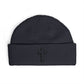 Embroidered Cross Cuff Beanie — Minimal Faith Knit Hat Hats Printify One size Navy