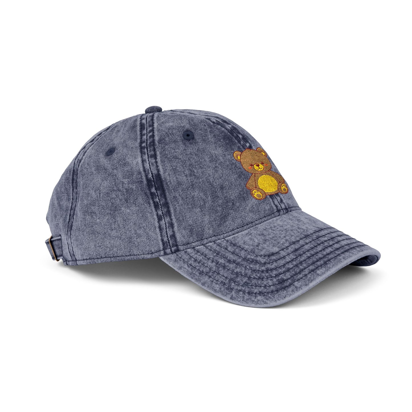 Vintage Embroidered Teddy Bear Cap Hats Printify