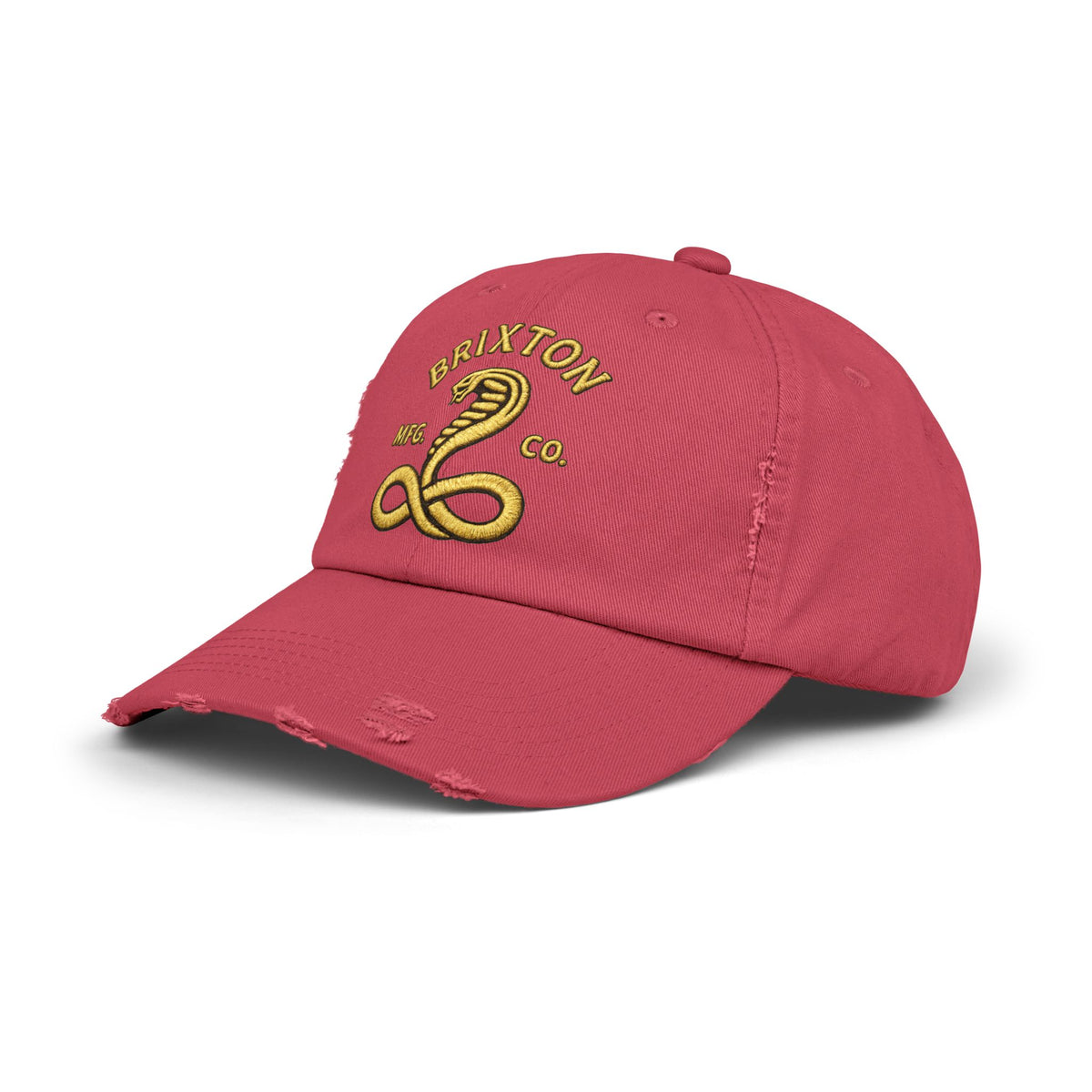 Distressed Brixton Cobra Cap — Vintage Embroidered Snake Hat