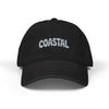 Coastal Embroidered Denim Hat — Casual Beach Baseball Cap Hats Printify One size Black