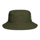 Bucket Hat — Retro Green Car Embroidered Bucket Hat