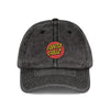 Vintage Embroidered Cap — Santa Cruz Retro Baseball Hat Hats Printify One size Black