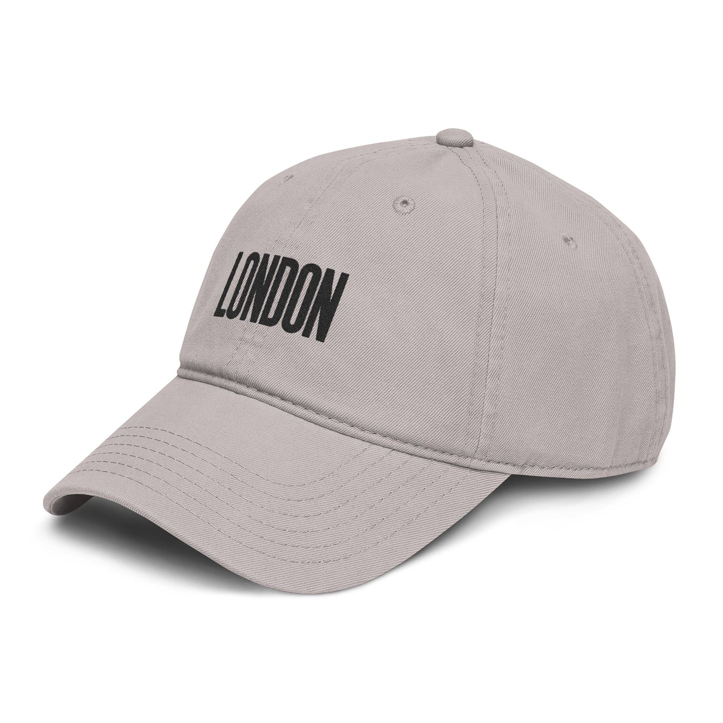 London Embroidered Washed Baseball Cap Hats Printify