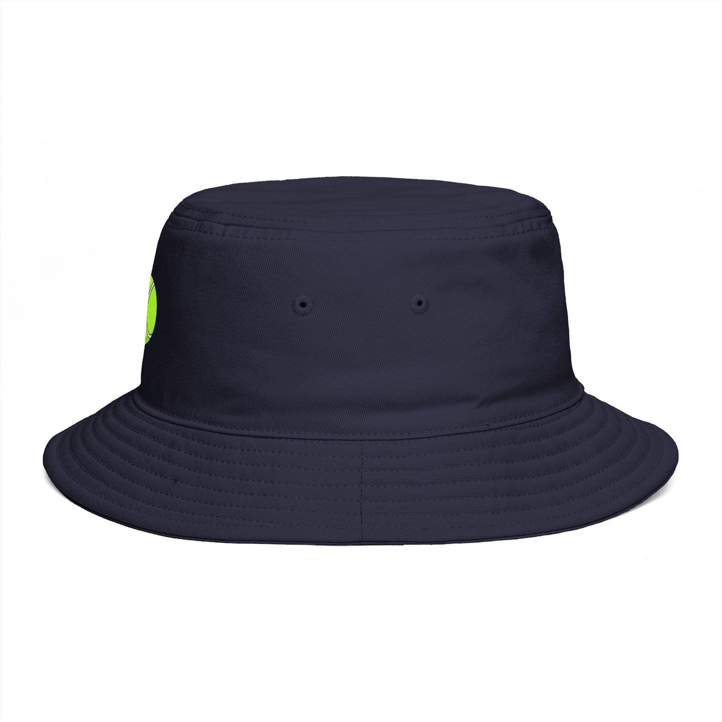 Tennis Ball Brown Bucket Hat — Retro Sport Casual Sun Hat