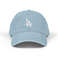 Embroidered Denim Baseball Hat – Classic LA Logo Cap Hats Printify One size Light Blue