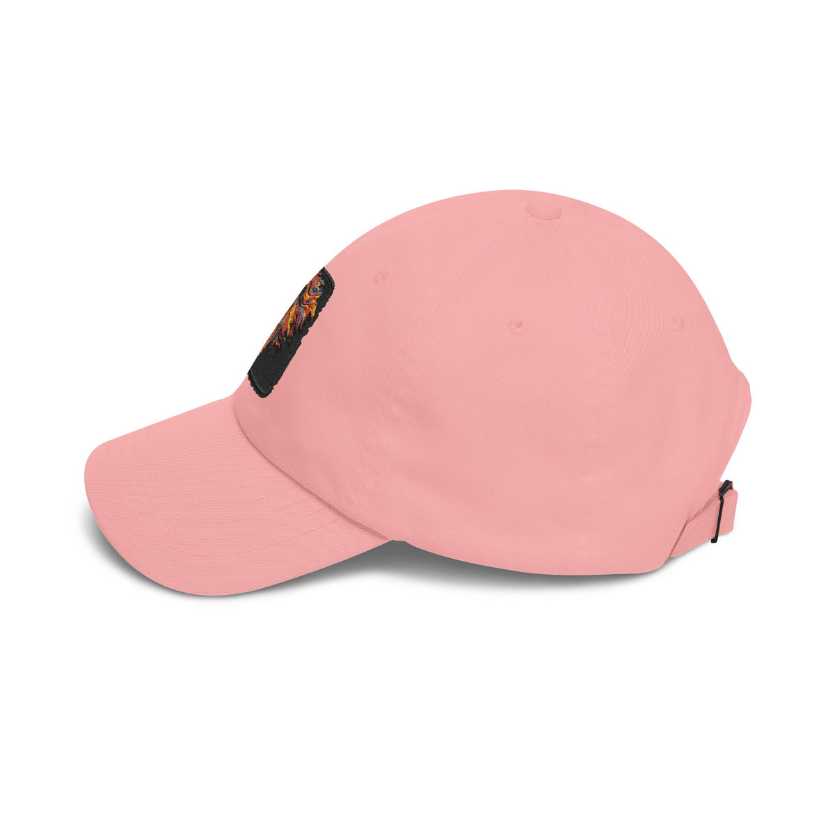 Dad Cap — Embroidered Fiery Lion Patch Baseball Hat