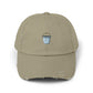Distressed Bucket Hat — Embroidered Ice Bucket Design Cap Hats Printify Light Olive One size