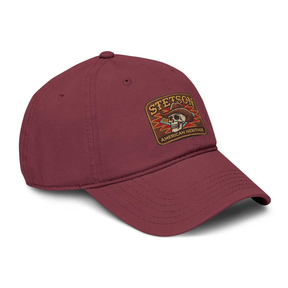 Stetson Skull Patch Baseball Cap — Vintage American Heritage Washed Hat