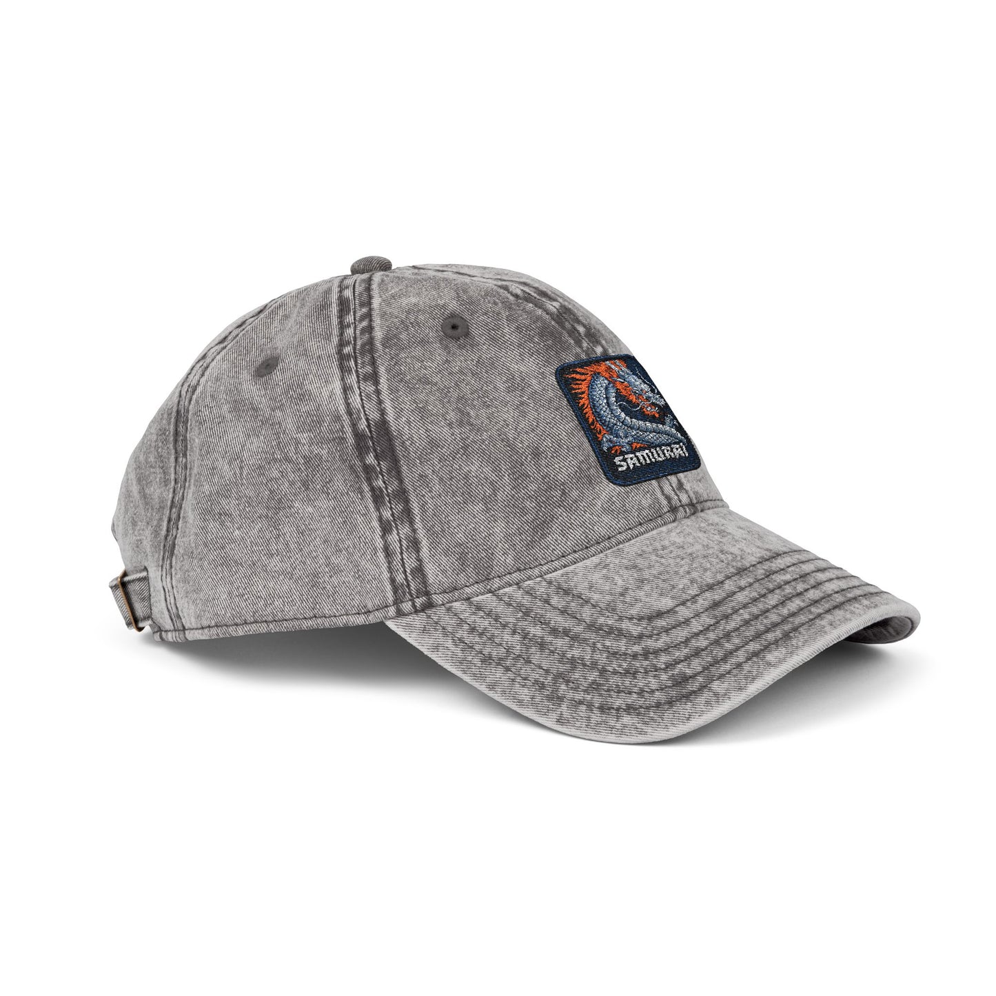 Embroidered Vintage Wave Cap Hats Printify
