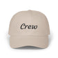Crew Embroidered Dad Cap - Classic White Adjustable Baseball Hat Hats Printify Stone One size
