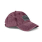 Vintage Embroidered Mountain Patch Cap — Washed Red Dad Hat