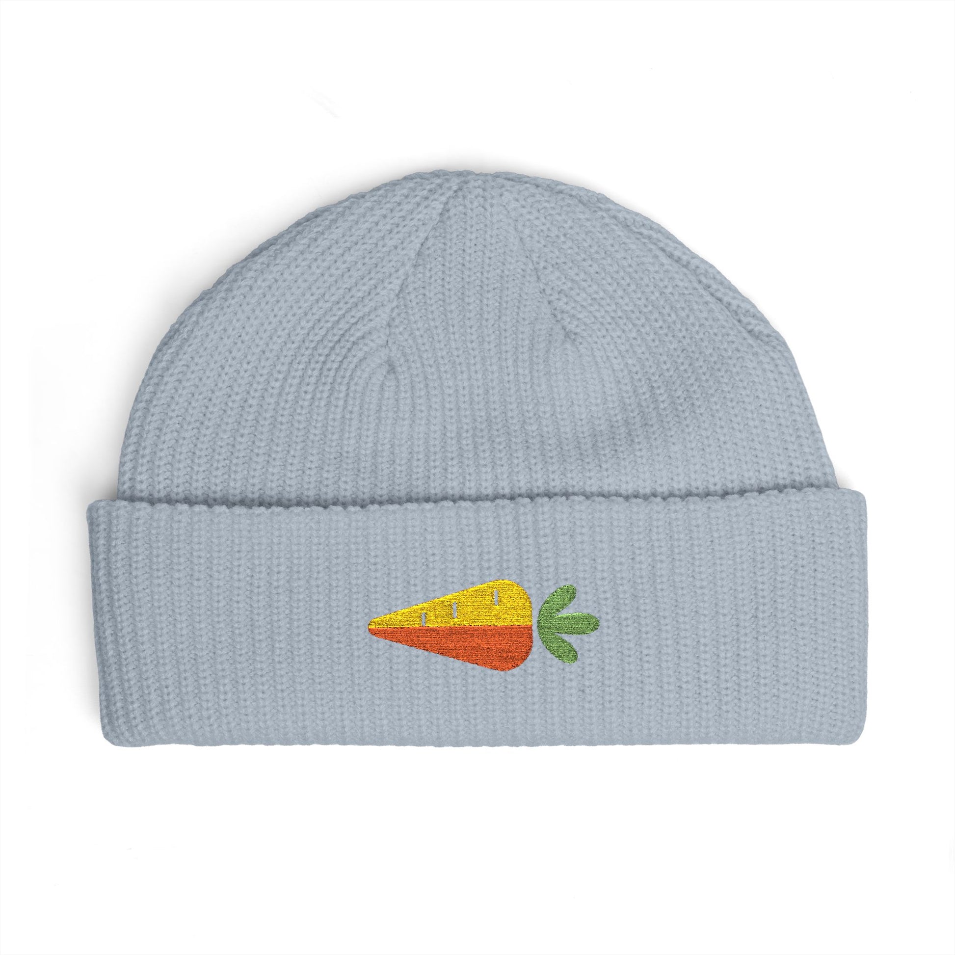 Embroidered Carrot Cuff Beanie Hats Printify One size Powder