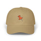 Embroidered Pushpin Dad Cap – Minimal Retro Office Hat Hats Printify Khaki One size