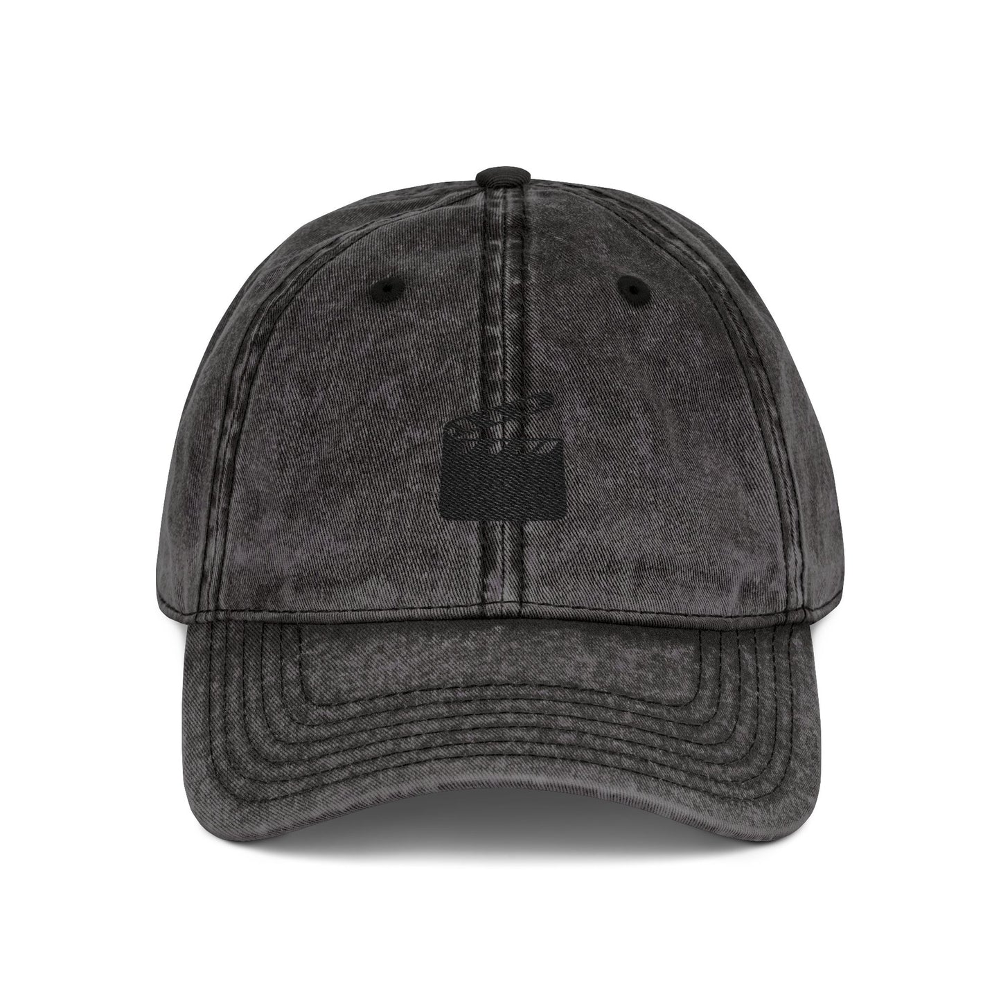 Vintage Embroidered Clapperboard Cap — Retro Film Crew Baseball Hat Hats Printify One size Black