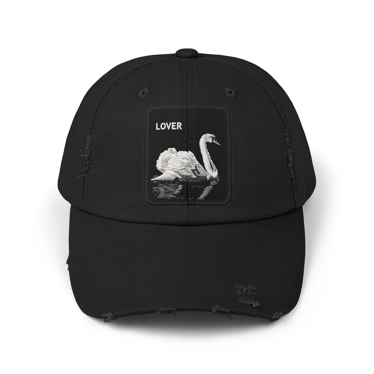 Lover Swan Hats Printify Black One size