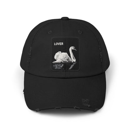 Lover Swan Hats Printify Black One size