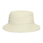 Brown Bucket Hat with Cute White Cat Embroidery — Casual Cat Lover Accessory