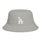 Brown LA Logo Bucket Hat — Casual Streetwear Sun Hat Hats Printify One size Storm