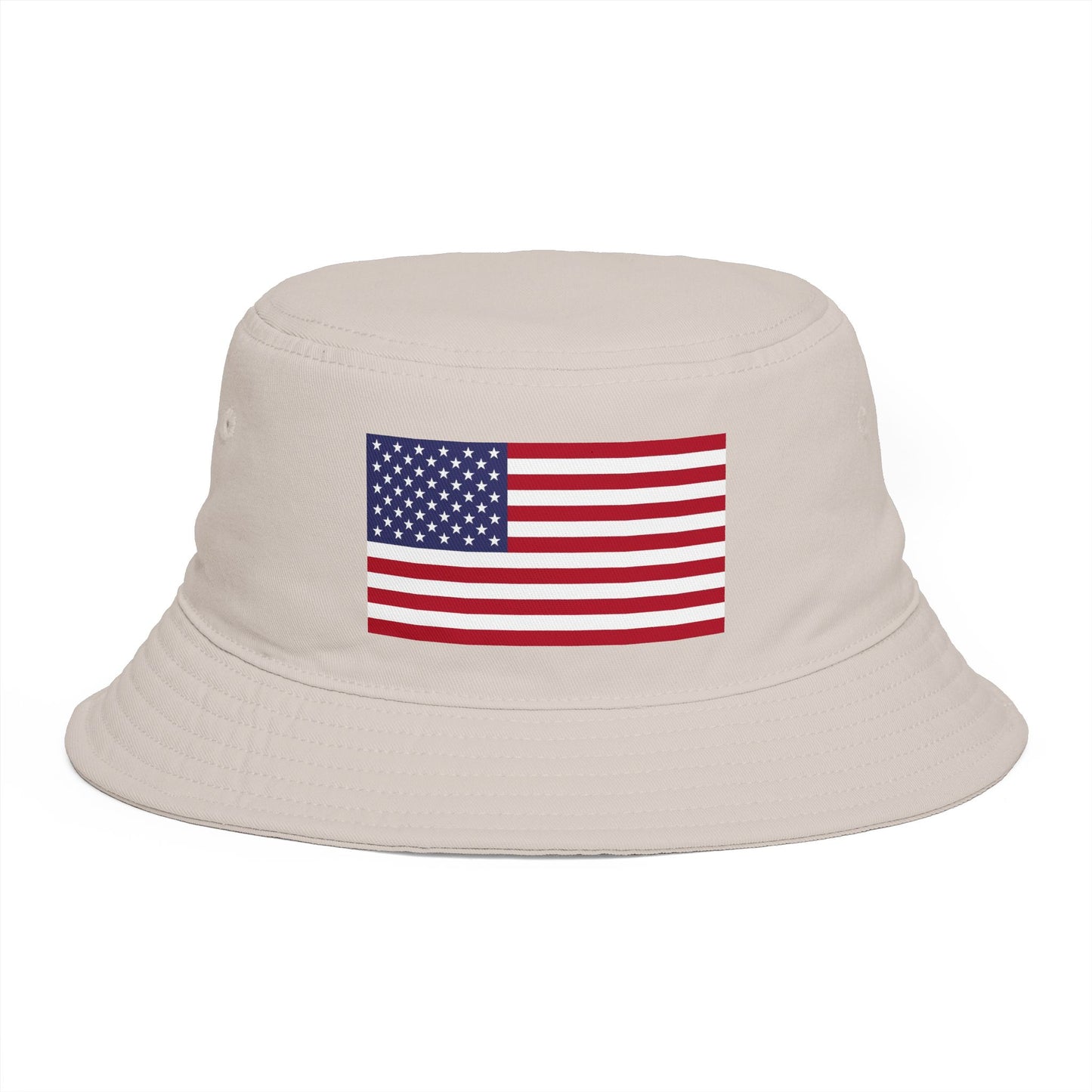 American Flag Bucket Hat — Patriotic USA Embroidered Sun Hat