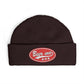 Cuff Beanie - 'Been Wild' Retro Patch Knit Hat (Casual Streetwear, Winter Gift)