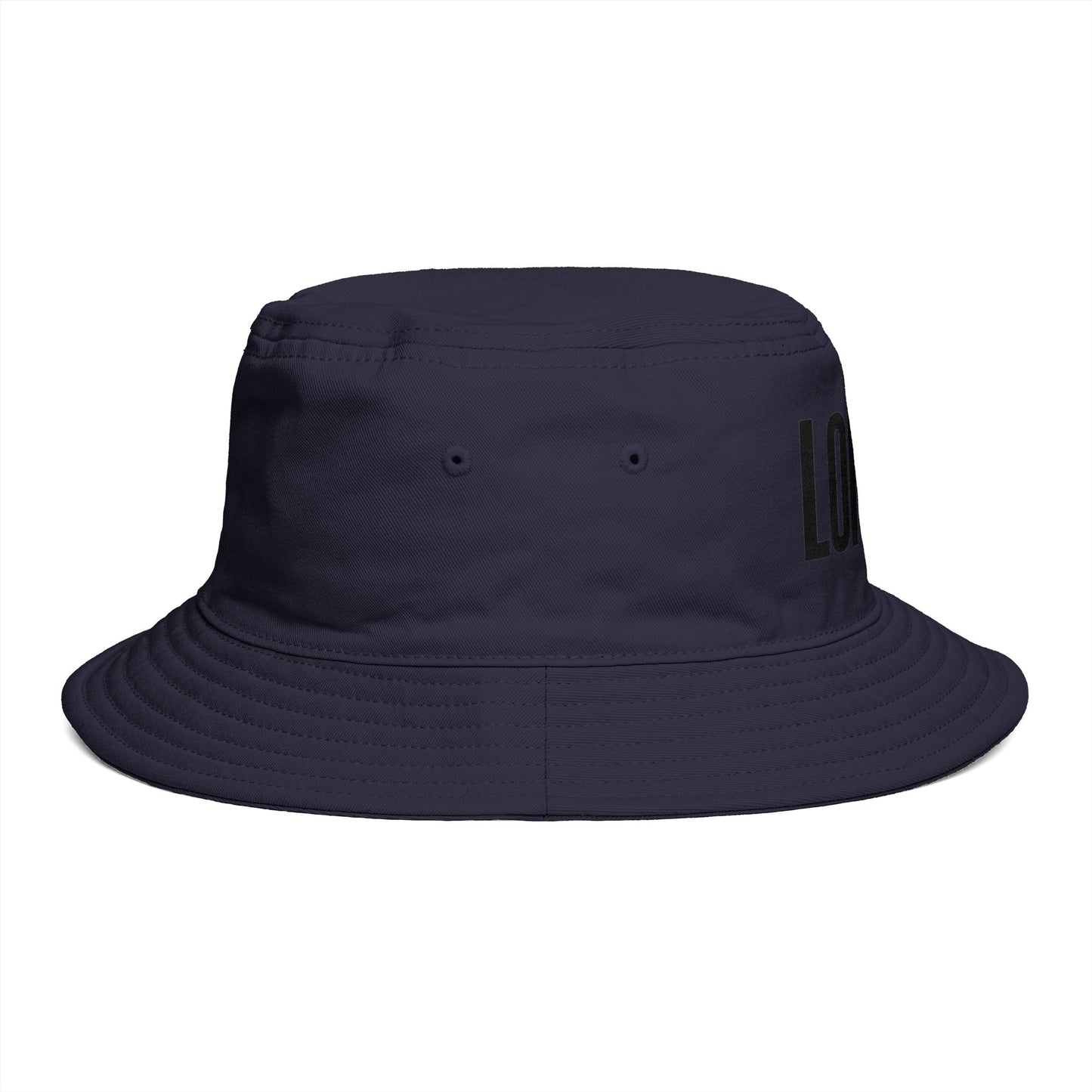 London Embroidered Bucket Hat — Minimal City Travel Sun Hat