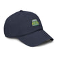 Vintage Green Car Embroidered Baseball Cap — Washed Cotton Dad Hat Hats Printify