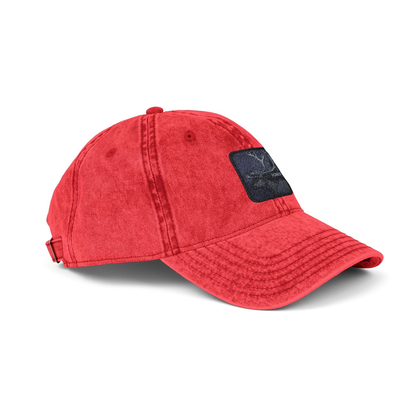 Vintage Embroidered Cap — Starry Night Patch Hats Printify