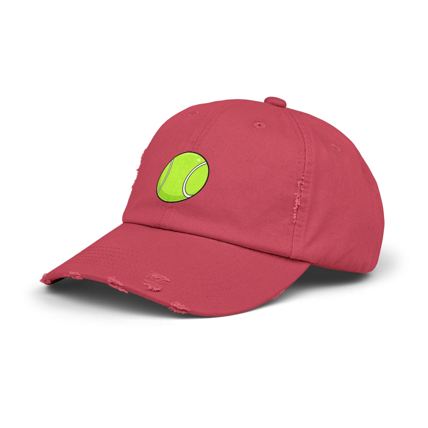 Distressed Tennis Ball Cap — Vintage Sport Dad Hat