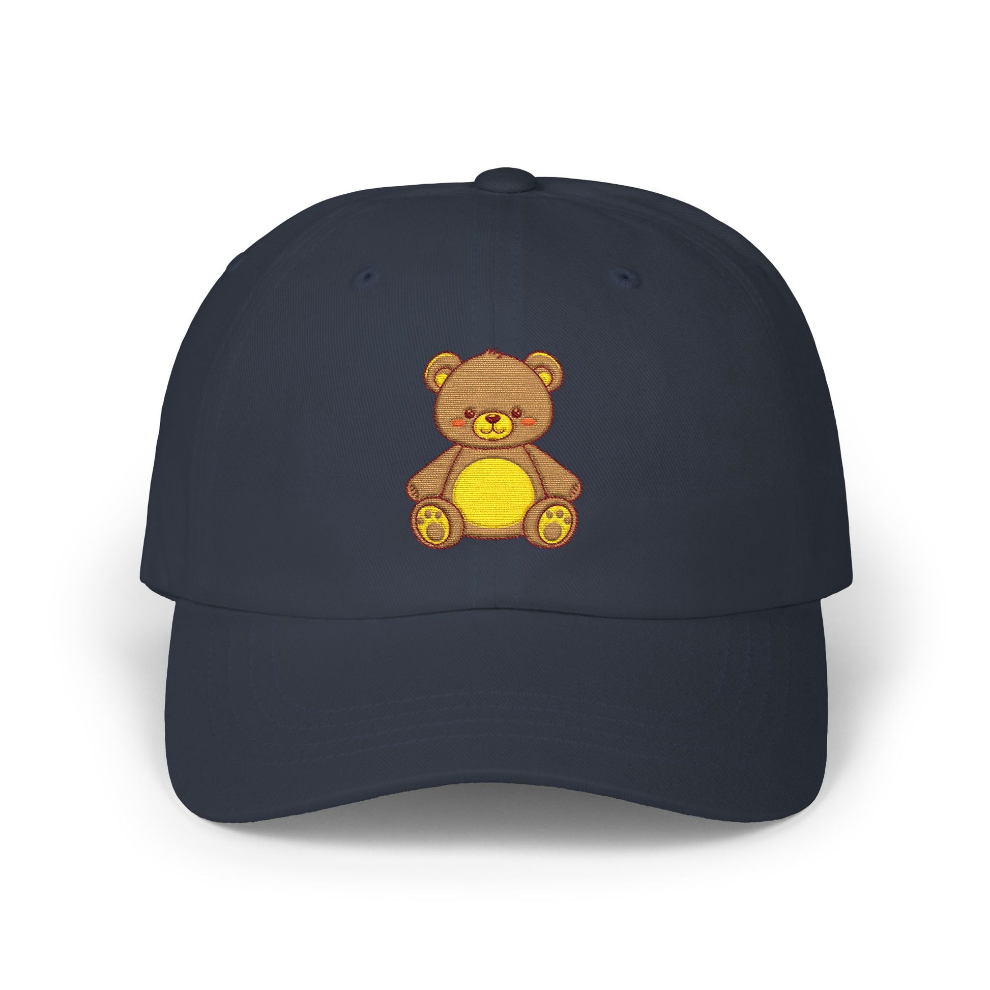 Teddy Bear Dad Cap — Cute Embroidered Plush Bear Baseball Hat Hats Printify Navy One size