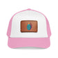 Leather Patch Baseball Cap — Retro Grenade Patch Hat Hats Printify
