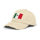 Mexico Flag Distressed Cap — Vintage Mexican Flag Dad Hat Hats Printify