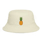Pineapple Embroidered Bucket Hat — Tropical Summer Sun Hat Hats Printify