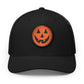 Halloween Pumpkin Jack-O’-Lantern Trucker Cap Hats Printify Circle One size Black / White patch