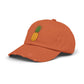 Distressed Pineapple Cap — Retro Embroidered Fruit Hat Hats Printify