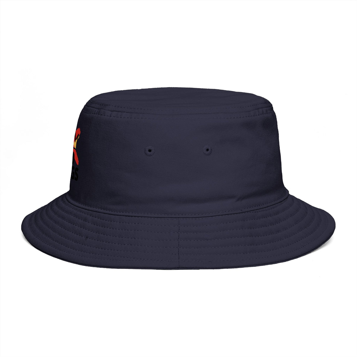 No Kings Bucket Hat — Rebellious Crown Graphic Cotton Bucket Hat