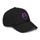 Embroidered Neon Samurai Baseball Cap — Washed Cotton Hat Hats Printify