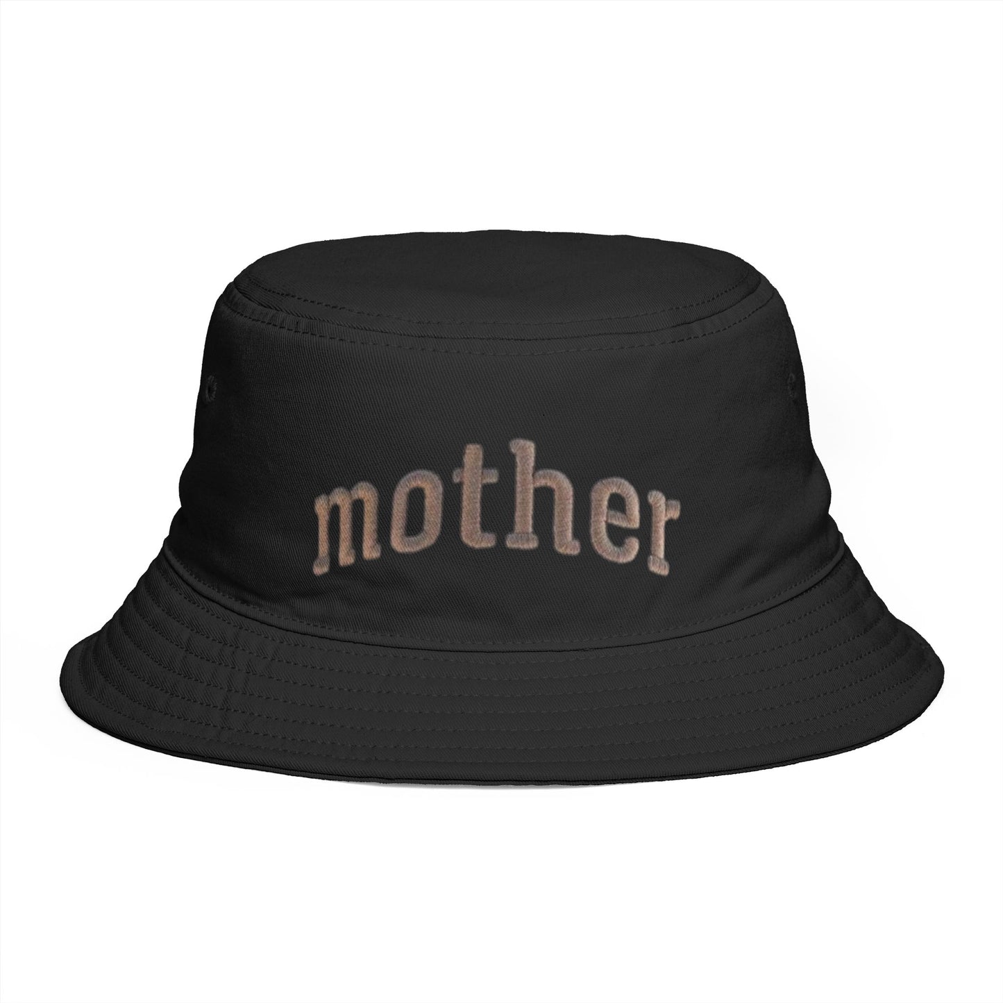 Mother Embroidered Bucket Hat — Cozy Retro Mom Statement Hat