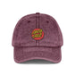 Vintage Embroidered Cap — Santa Cruz Retro Baseball Hat Hats Printify One size Maroon