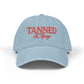 Tanned & Tipsy Embroidered Hat — Casual Denim Cap for Beach Days & Vacations