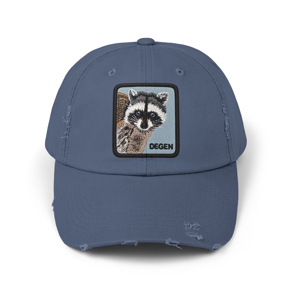 Unisex Distressed Cap Hats Printify Scotland Blue One size