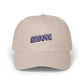 Groove Embroidered Dad Cap – Retro Purple 90s Vibe Adjustable Hat Hats Printify Stone One size