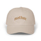 Mother Embroidered Dad Cap — Casual White Baseball Hat for Moms, Mother's Day Gift