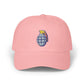 Grenade Embroidered Dad Cap — Military Inspired Retro Patch Hat Hats Printify Pink One size