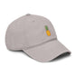 Pineapple Embroidered Washed Baseball Cap Hats Printify