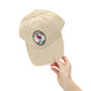 Distressed Surf Cap — "Filthy Flamingo Surf Gang" Embroidered Patch Hat