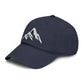 Washed Mountain Embroidered Baseball Cap Hats Printify