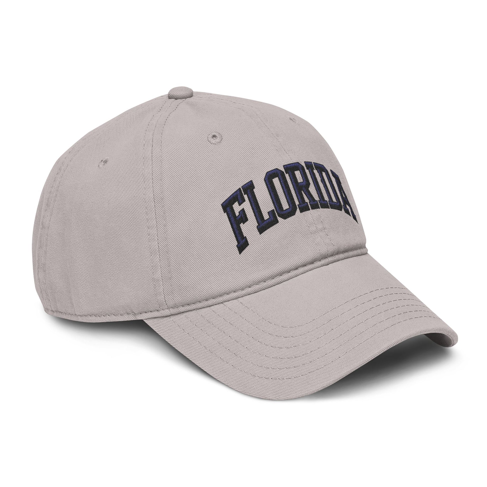 Florida Embroidered Washed Baseball Cap Hats Printify