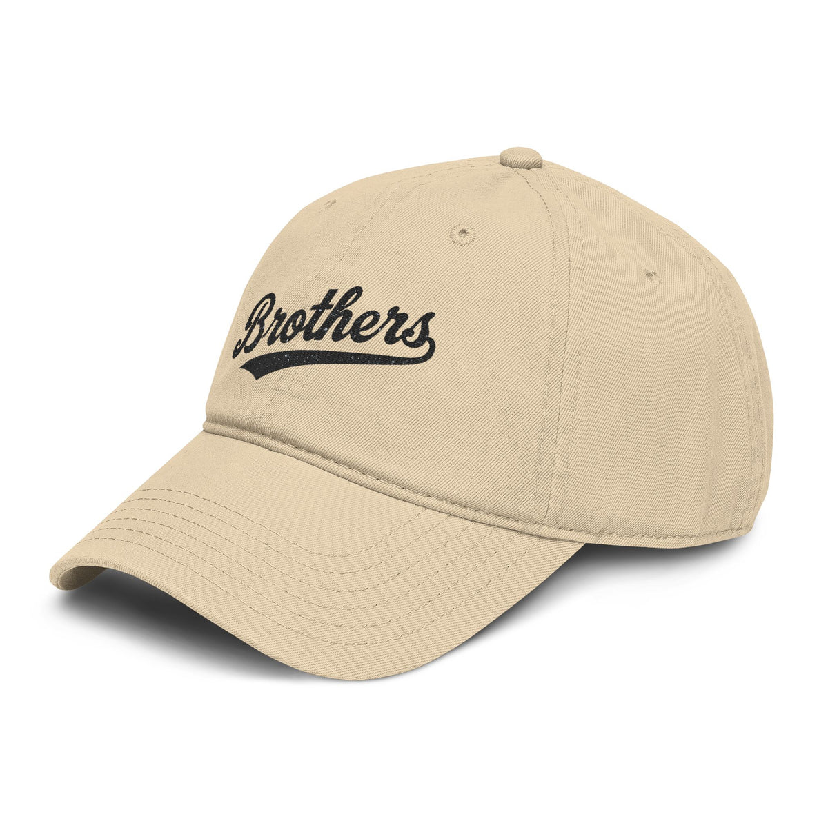Brothers Embroidered Washed Baseball Cap Hats Printify