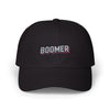 Boomer Embroidered Dad Cap – Retro Patch Baseball Hat Hats Printify Black One size